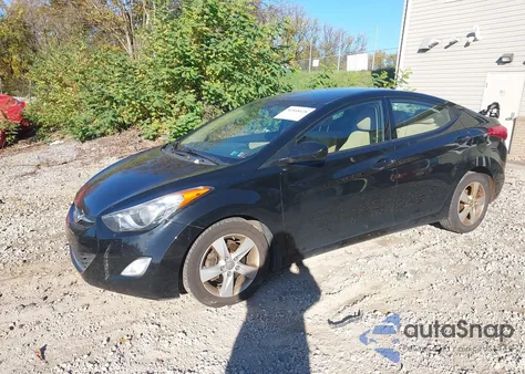 2013 Hyundai Elantra Gls из США, поврежденный, VIN 5NPDH4AEXDH327963